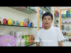 ハロウィンの卵を形づけたリボンのハンガーの休日チョコレート ギフト用の箱が付いている錫をカスタム設計しなさい