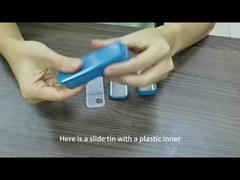 長方形を密集させなさい 	上キャンデーの錫箱を滑らせる食糧貯蔵の錫