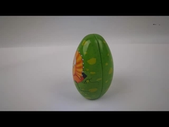 カスタマイズされたパッケージングニーズのために,光り輝く/マット・バーニッシュの完成卵形缶